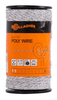 Details about   Doblit Electric Fencing Poly Wire 6 or 9 strand Blue and White Custom Lengths 