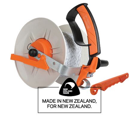 NZ Made Reels Landing Page Geared Reel with NZ Logo-General Purpose