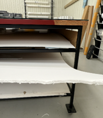 Image showing the edge of a stacked paper sheet