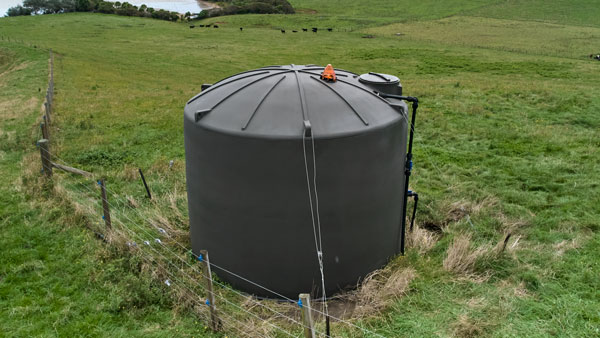 Water tank in paddock