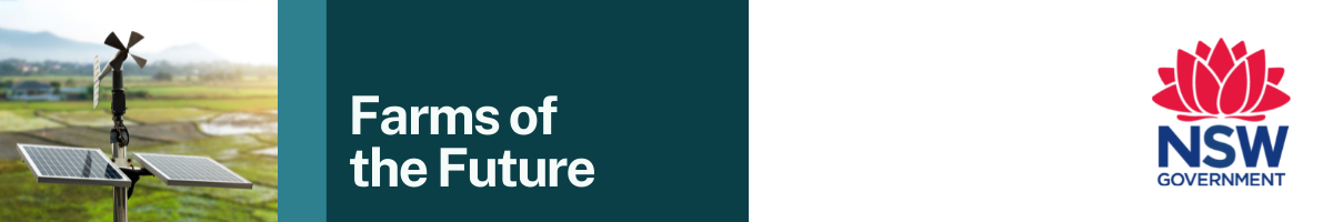 Farm of the Future and NSW Government logo
